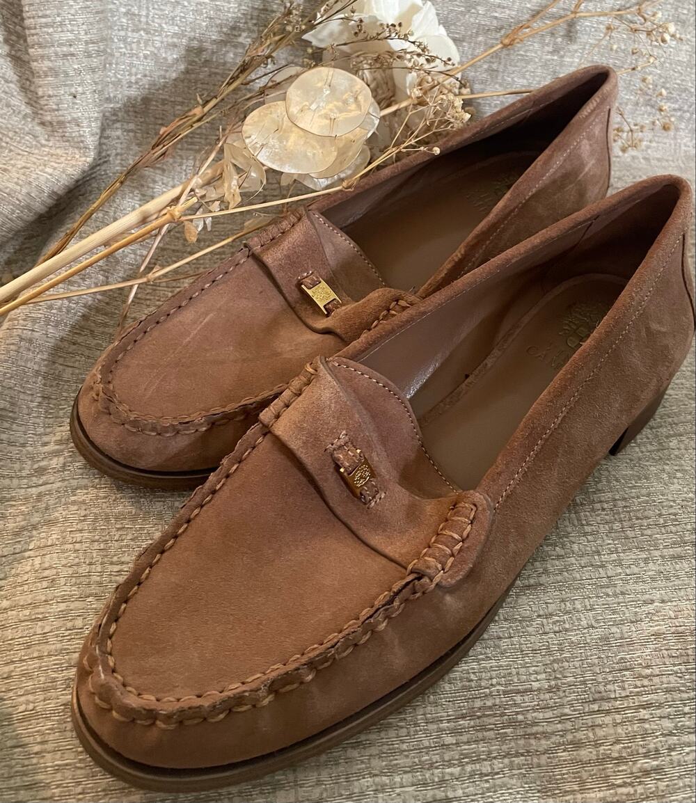 Vince Camuto Brown Suede Loafers